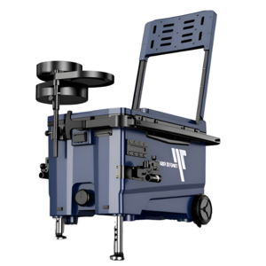 체리닷컴 낚시 멀티 캐리어 바퀴 아이스박스 32리터, 1개, 블루, 32L