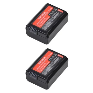 Batmax NP-FW50 배터리 소니 알파 a6500 a7 7R II NEX-3 ZV-E10 브이로그용 2160mAh