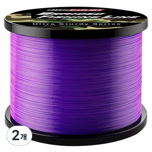 나일론 모노라인 세미플로팅 초인장강도 낚싯줄 500m 원작바다낚싯줄 안 끊어져요팔찌, 2개, 퍼플