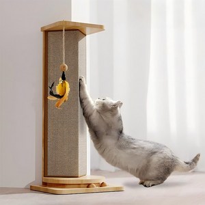 Shipshape 고양이 스크래쳐 대형 코너형 수직 기둥형 사이잘삼 모서리 코너스크래쳐