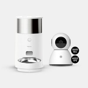 헤이홈 강아지 고양이 스마트 펫 자동 급식기 CARE + 펫캠 세트 홈캠 홈CCTV, 1개, 홈카메라 3MP Pro+ 구성, 2.8L