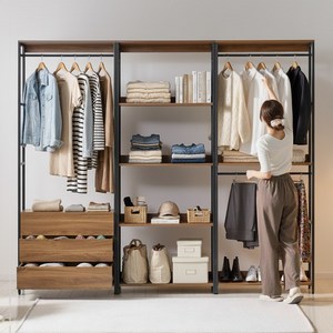 e스마트 솔리드 드레스룸 시스템장 맞춤 행거 시스템옷장