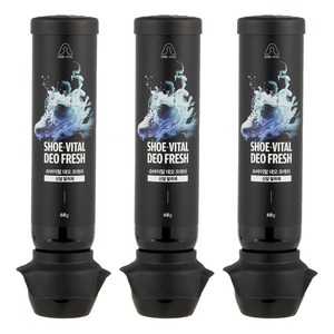 슈바이탈 신발 탈취제 스프레이, 3개, 68g