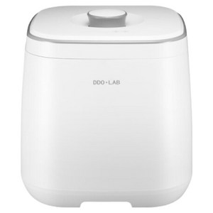 디디오랩 무선 스텐 진공쌀통, 화이트, 1개
