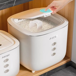 style dr 원터치 쌀통 밀폐 방충 방습 대용량 진공쌀통 쌀보관함