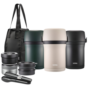 써모스 일체형 대용량 보온도시락 TKLH-1500 / 보온백포함 / 학생 직장인 보온도시락 / 수능도시락, 1개, 써모스 TKLH-1500-SBG 샌드베이지