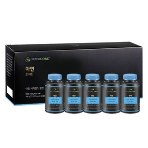 뉴트리코어 아연, 60정, 5개