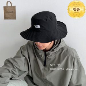 노스페이스 남여공용 TNF 트레킹 햇 야외용 등산 운동 모자 + 제타샵 다용도백 증정, 블랙