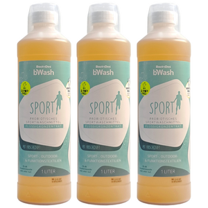 박토데스 비워시(bWash) 스포츠세탁세제 1L 3개 운동복 요가복 레깅스 속옷 땀냄새제거 프로바이오틱스세제, 3개, 1L