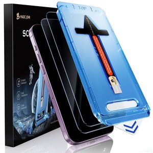 MAGIC JOHN 매직존 아이폰적용 사생활보호 프라이버시 휴대폰 액정필름 지문방지 먼지제거 풀커버+부착키트 2매입, 1세트