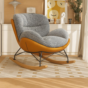 아파트 거실 1인용 흔들의자 리클라이너 소파 안락 휴식 의자, 1개, Y07(단의자)