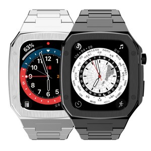 핸디핸드 애플워치 44mm,45mm,46mm용 스테인리스 메탈케이스 핸디워치 메탈