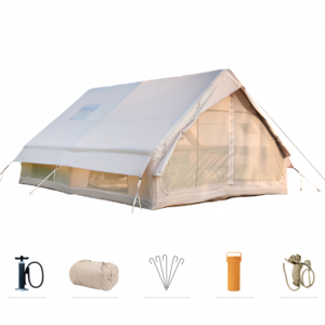 몬테리아 에어텐트 캠핑텐트 원터치텐트 12평 크기 4-6명 수용 가능 에어텐트 G518-073