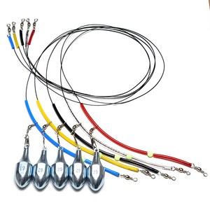 [낚핑TV] 5색 우레탄 스네이크천칭12cm 퀵봉돌 25/30/33/40호 채비세트, 5개