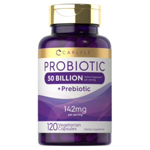 칼라일 프로바이오틱스 + 프리바이오틱스 500억 개의 활성 유기체 캡슐