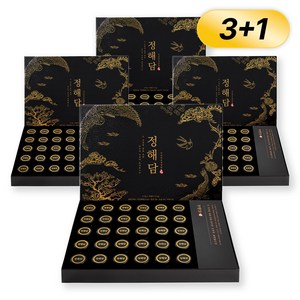 정해담 프리미엄 산삼 발효 침향환 부모님 선물세트, 112.5g, 4박스