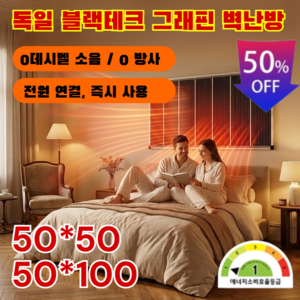 1급 에너지소모 독일 블랙테크 그래핀 벽난방 벽 난방필름 벽걸이 히터 가정용 온풍기 1등급 절전형