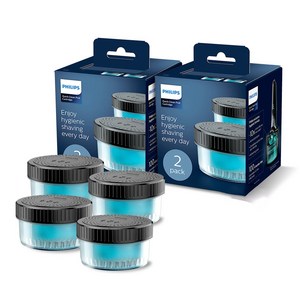필립스 면도기 무선 클렌징 팟 세척 카트리지 세정액 2p