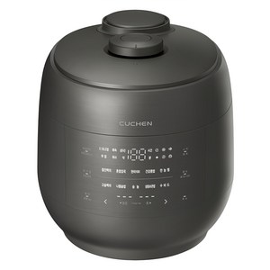 쿠첸 그레인 듀얼프레셔 IH 전기압력밥솥 10인용, CRT-UPDS1070B, 블랙실버