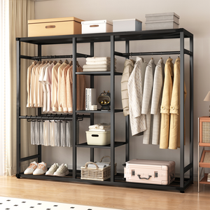 MOFINE 철제 스탠드 시스템 드레스룸 행거 수납행거 옷장행거 선반형