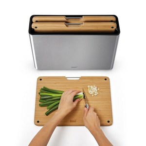 조셉조셉 폴리오 스틸 뱀부도마 3종세트