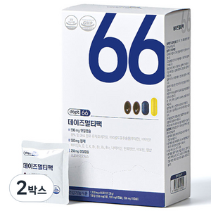 데이즈멀티팩 종합영양제 올인원영양제 멀티비타민+유산균+rTG오메가3+루테인, 66회분, 2박스