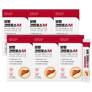 보령 간엔포스M 액상 밀크씨슬 간건강 실리마린, 6박스, 210g
