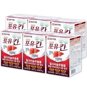 포유칸 밀크씨슬 효능 간 건강 영양제, 6박스, 60g