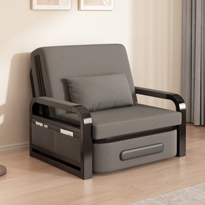 남쪽나무 접이식 소파베드 리클라이너 소파겸용침대 1/2/3인용 쇼파베드 쿠션포함, 검은 프레임+진한 검정색