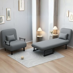 Takata 1~2인용 패브릭 접이식 소파베드 리클라이너 공간절약 폴딩침대