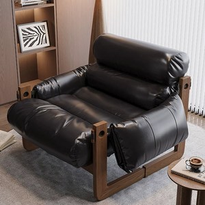 카페 편한 1인용 쇼파 엔틱 PU 인조 가죽 넓은 소파