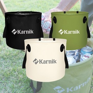 카르닉 캠핑 접이식 설거지통 28L 단품, (메쉬망세트)_카키