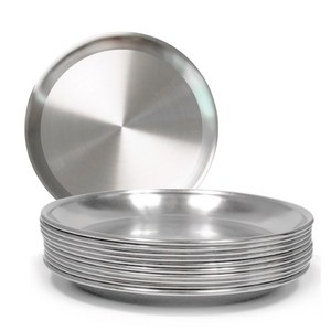 키친이레 국산 업소용 스텐 그릇 모음, 10개, 쟁반접시 8호28cm