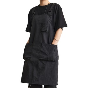 오버사이즈 핏 멜빵 앞치마