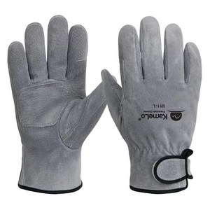 카멜로 용접장갑 알곤 가죽장갑 작업 캠핑 바베큐 불멍 화로대장갑 작업 안전 811-L 그레이 양손 10세트, 10개