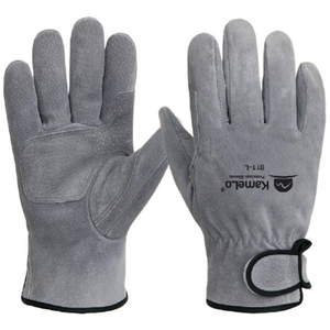 카멜로 용접장갑 알곤 가죽장갑 작업 캠핑 바베큐 불멍 화로대장갑 작업 안전 811-L 그레이 양손 10세트, 그레이, 1개