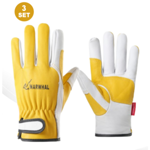 나르웨일 용접장갑 알곤장갑 캠핑장갑 가죽장갑 작업장갑 양피 - 내피있음