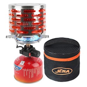 제라 2중 버너 히터캡 스텐레스 스토브 캠핑 난로, 혼합색상, 1개