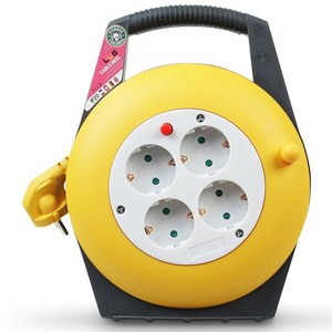 러그박스 슬림 코드릴 케이블릴선 7M 옐로우 PAX-KXGB-5, 1개, 7m