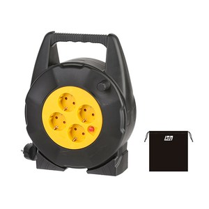 케이디와이 케이블 릴 4구 20M KRL-420, 20m, 혼합색상, 1개