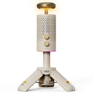 원미 LED 스트레치 랜턴 블루투스 스피커 12500mAh, 베이지, 1개