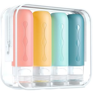 클리커스 새지않는 실리콘 트래블 보틀 여행용 공병 90ml 4P