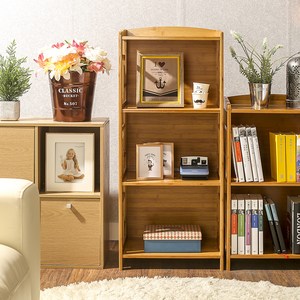 Tree 대나무 원목 선반 3단, 단일 색상