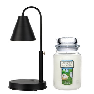 양키캔들 라지 향초 호른 캔들워머 세트 (높이조절, 밝기, 국내산)