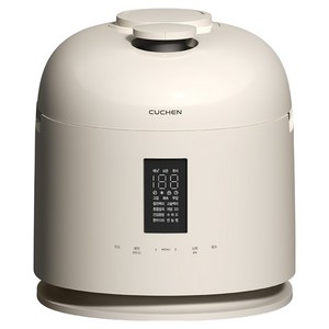 쿠첸 123 풀스테인리스 듀얼프레셔 IH 전기압력밥솥 10인용, CRT-XPD1070IEGI, 글로시 아이보리
