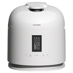 쿠첸 123 올스테인리스 듀얼프레셔 IH 전기압력밥솥 10인용, 글로시 퓨어화이트, CRT-XPD1081SEPW