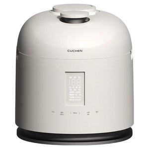 쿠첸 123 풀스테인리스 듀얼프레셔 IH 전기압력밥솥 6인용, CRT-XPD0670IEGW, 글로시 화이트