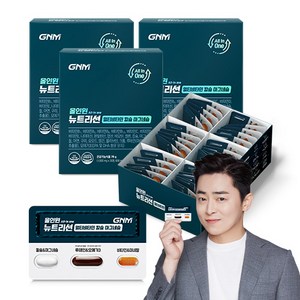 GNM 올인원 뉴트리션 멀티비타민 칼슘 마그네슘, 30정, 3개