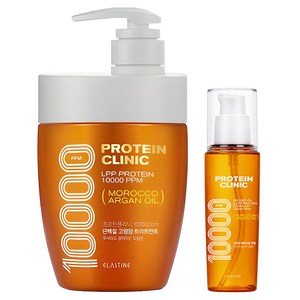 엘라스틴 프로틴클리닉 고영양 단백질 트리트먼트 700ml + 헤어세럼 95ml