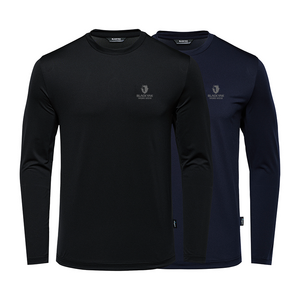 블랙야크 올시즌 블랙+네이비 2장 세트 기능성 속건 B에어로쿨맥스 드라이 2종 라운드 긴팔티